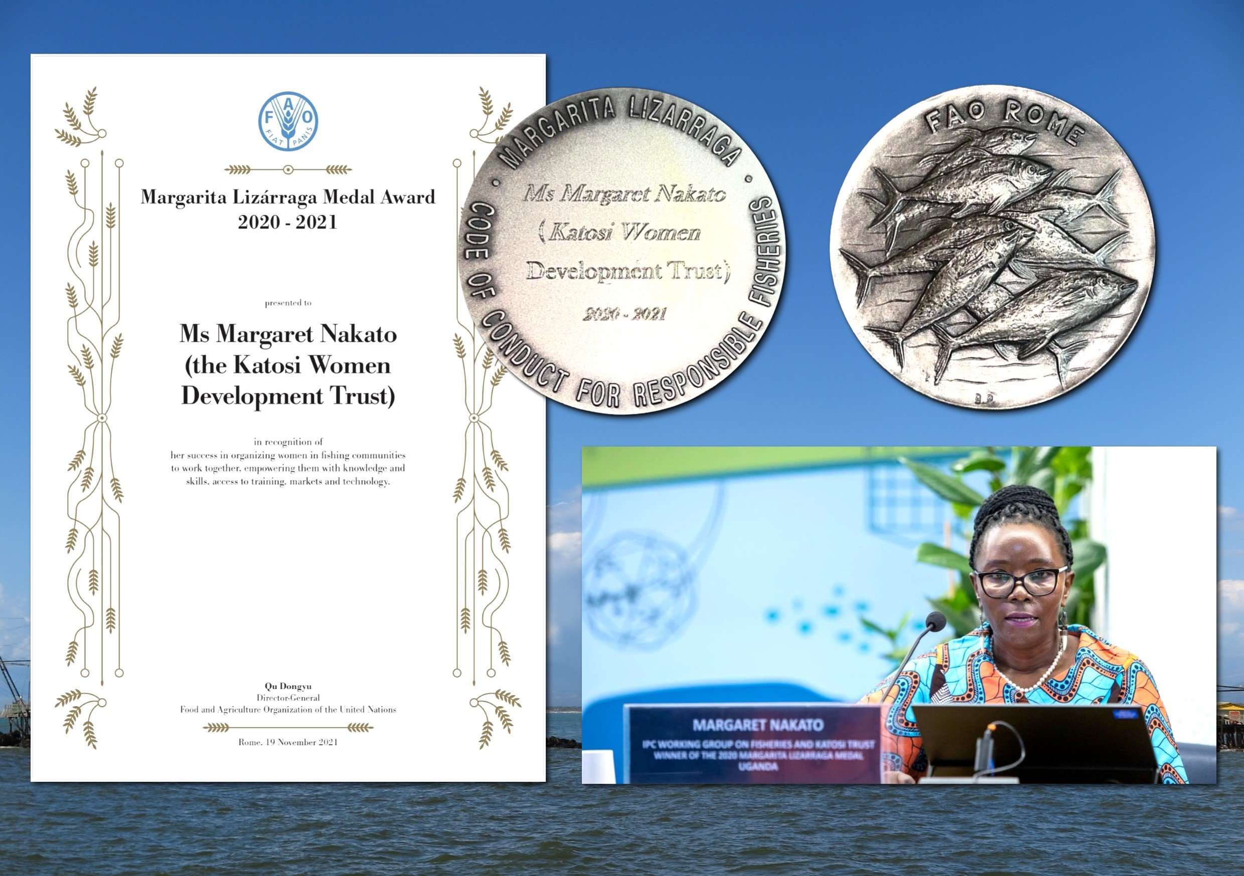 KWDT Coordinator is awarded the Margarita Lizárraga Medal from FAO